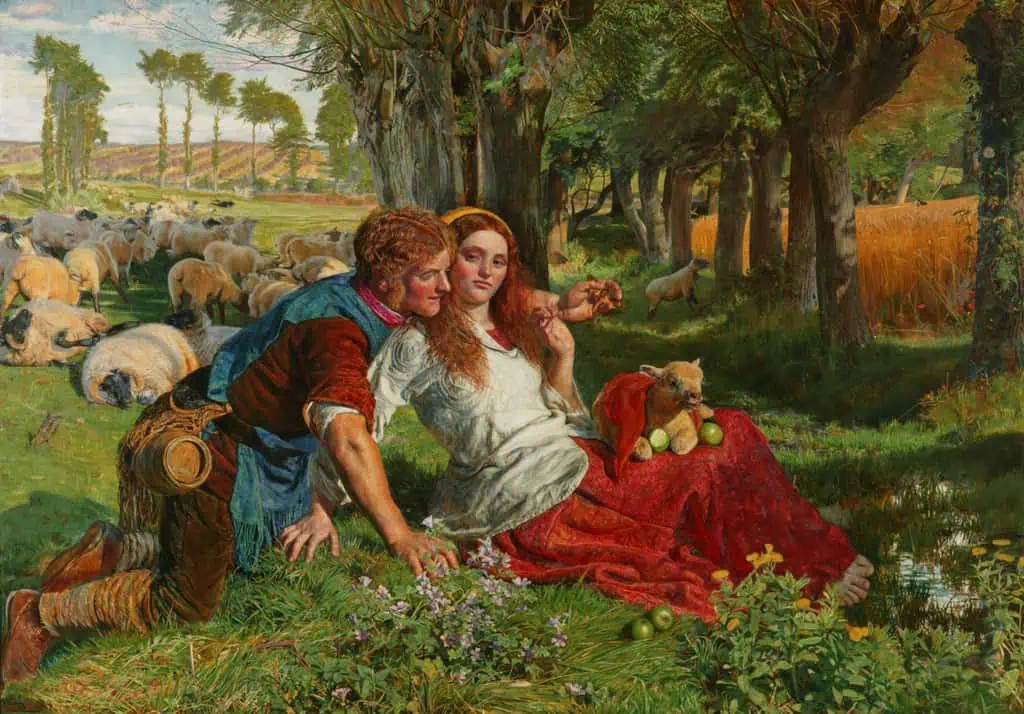 the-hireling-shepherd-william-holman-hunt-1851 the-hireling-shepherd-william-holman-hunt-1851